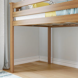 180212-007 : Loft Beds Twin-Size Low Loft, Pecan