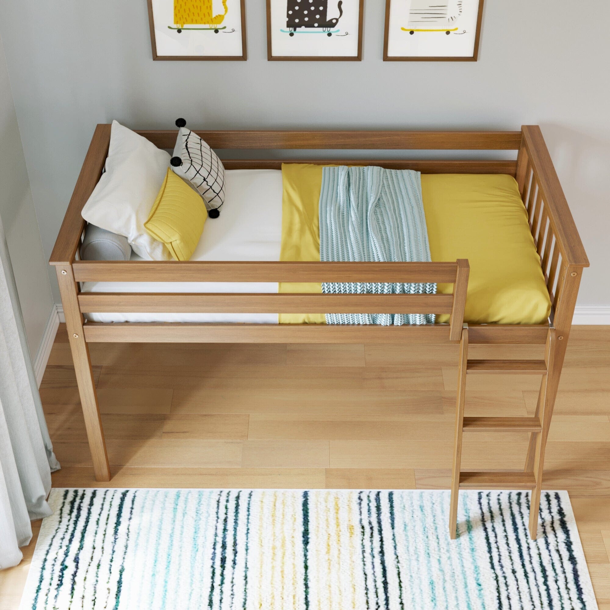 Ackerly twin low loft bed isabelle store & max