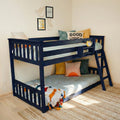 Twin Over Twin Low Bunk Bed