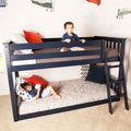 Twin Over Twin Low Bunk Bed