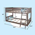 Twin Over Twin Low Bunk Bed