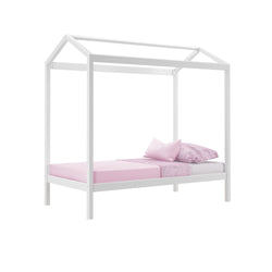 180215-002 : Kids Beds Twin-Size House Bed, White