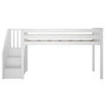 Twin Low Loft Bed With Stairs