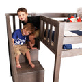 Twin Low Loft Bed With Stairs