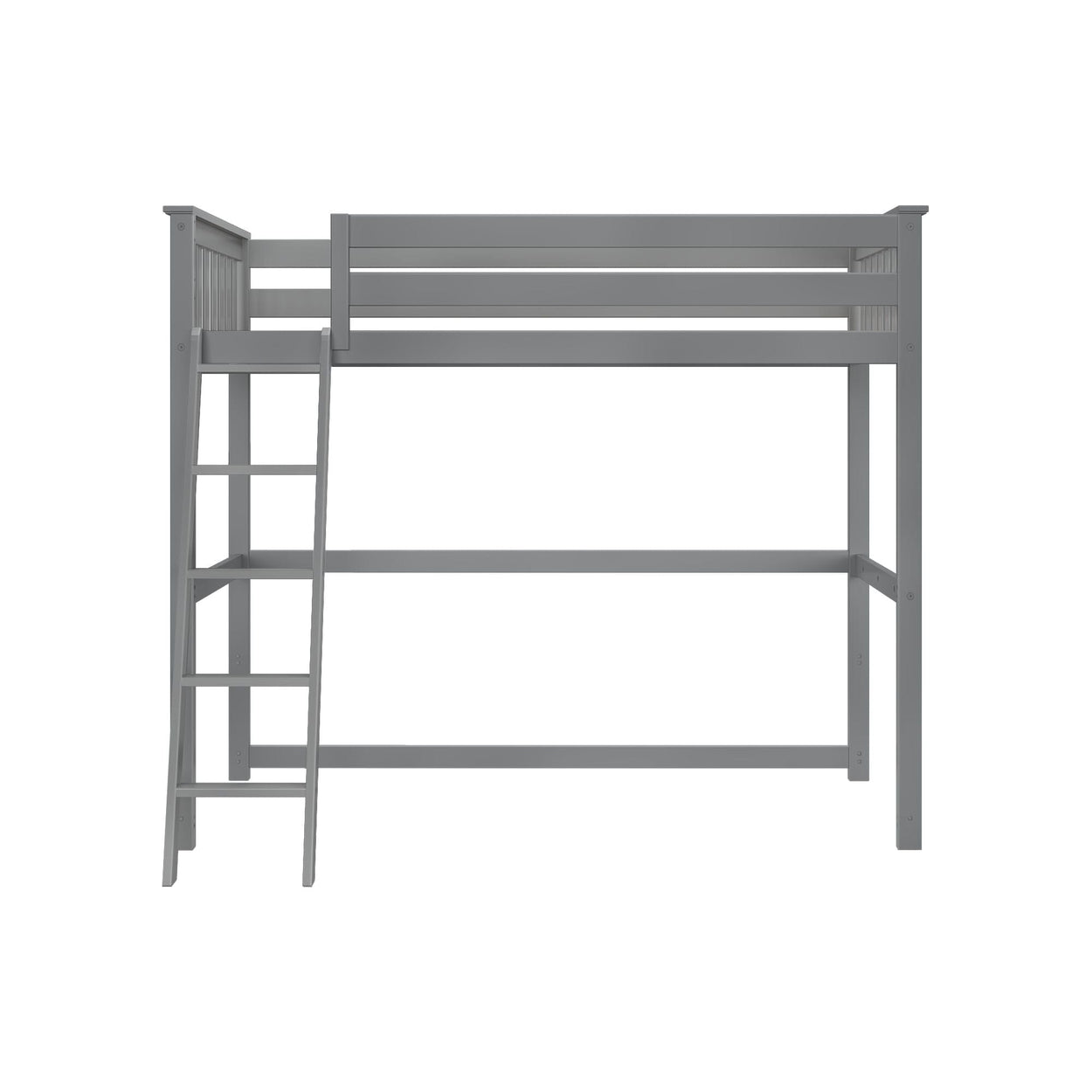 180227-121 : Loft Beds Twin-Size High Loft Bed, Grey