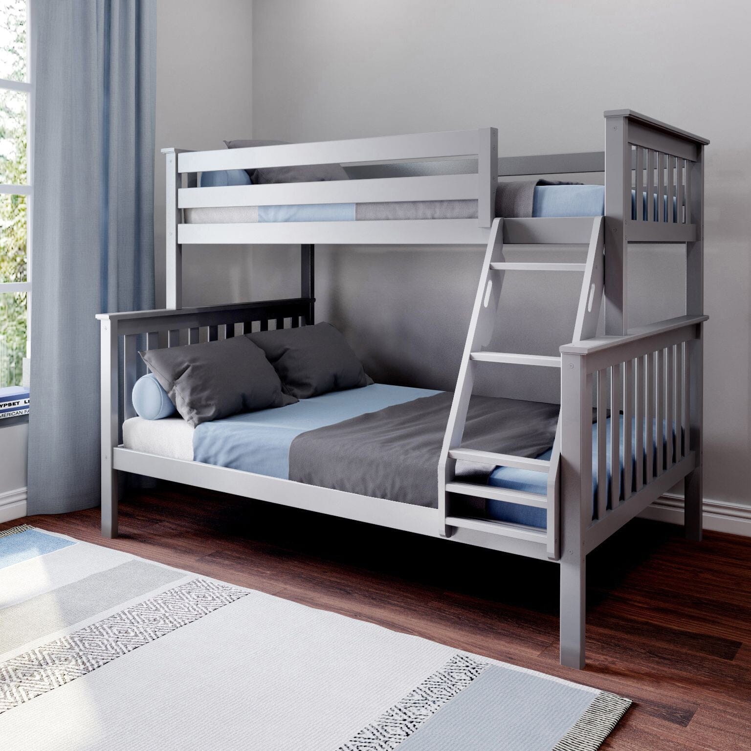 Kid s Twin Over Full Size Bunk Bed Max and Lily