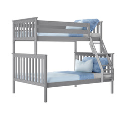 180231-121 : Bunk Beds Twin Over Full Bunk Bed, Grey