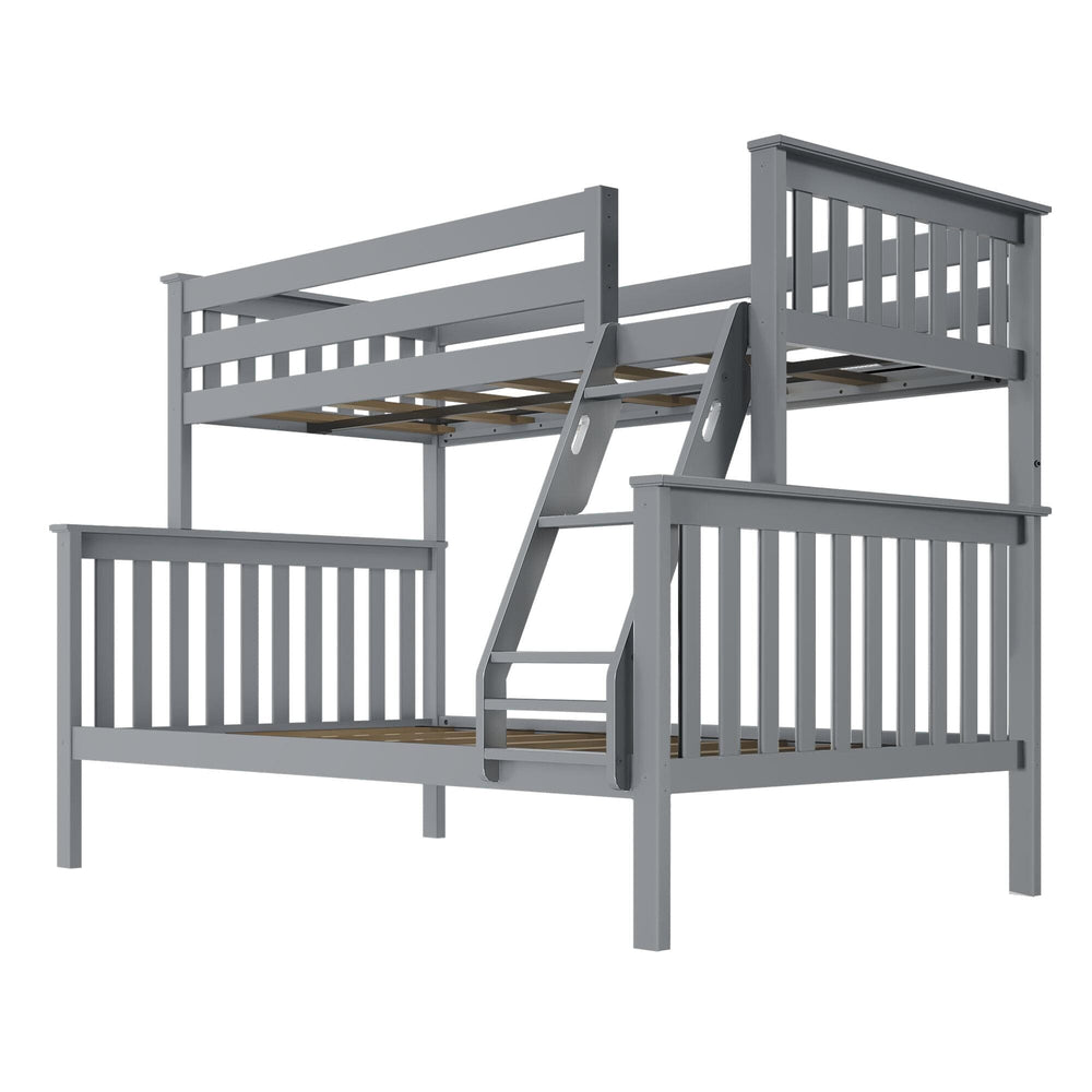 180231-121 : Bunk Beds Twin Over Full Bunk Bed, Grey