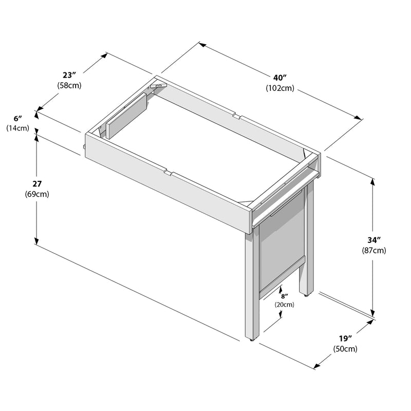 Pull-out Desk for Low Loft Bed