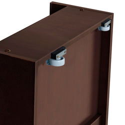 180262-005 : Component Underbed Storage Drawers with Rubber Castors (Fingerjoint), Espresso