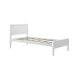 181100-002 : Kids Beds Classic Twin-Size Bed with Panel Headboard, White
