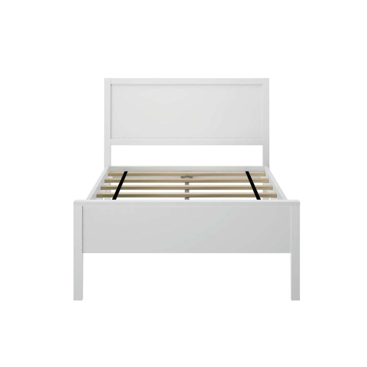 181100-002 : Kids Beds Classic Twin-Size Bed with Panel Headboard, White