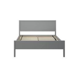 181101-121 : Kids Beds Classic Full-Size Bed with Panel Headboard, Grey