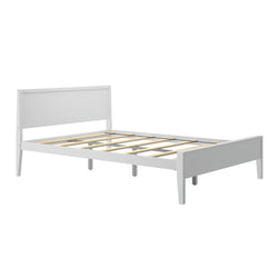 181102-002 : Kids Beds Classic Queen-Size Bed with Panel Headboard, White