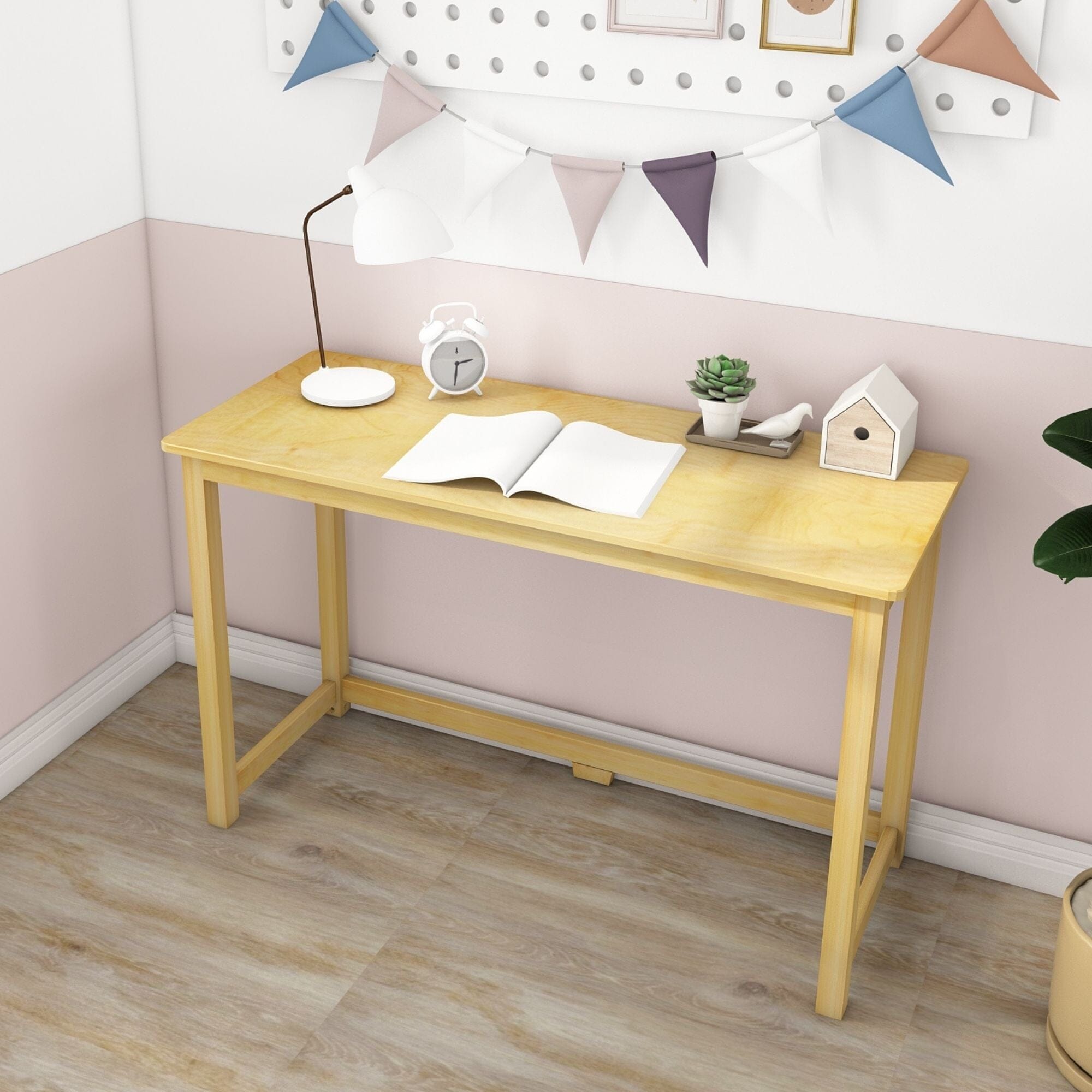Amazon.com: LYHOE Wood Writing Desk and Chair Set, Home