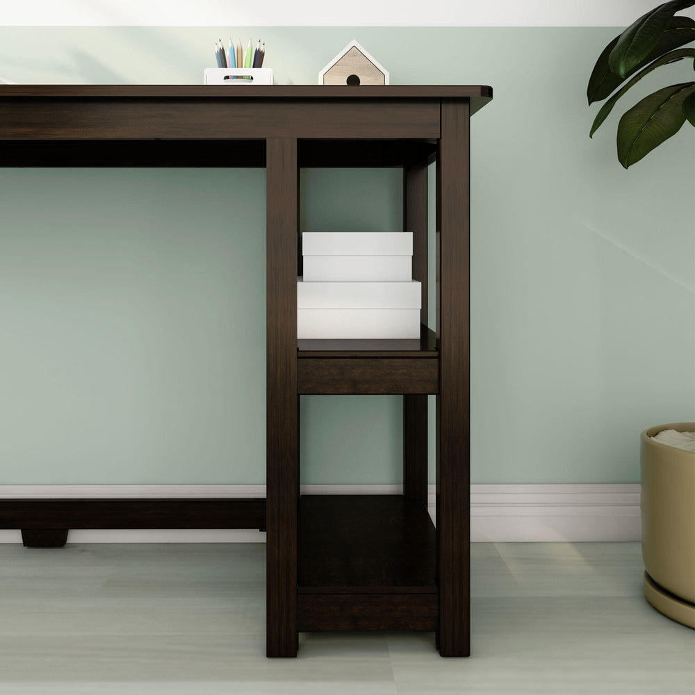 181205-005 : Furniture Desk with Bookshelves - 47 inches, Espresso