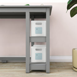 181205-121 : Furniture Desk with Bookshelves - 47 inches, Grey