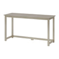 Light wood slim console table with rectangular top and straight legs, modern minimalist whitewashed oak finish ideal as a narrow hallway or entryway table