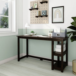 181405-005 : Furniture Desk with Bookshelves - 55 inches, Espresso