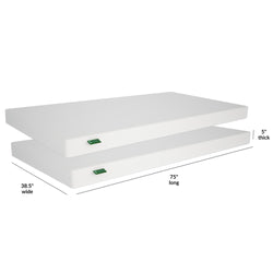 183215-000 : Mattresses 2 x 5" Memory Foam Mattress Twin