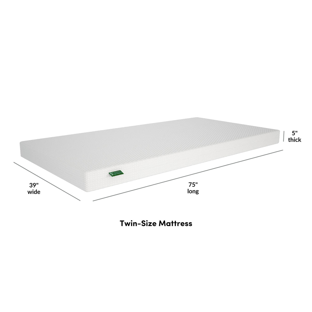 183231-000 : Mattresses Twin/Full 5" Memory Foam Mattress Bundle