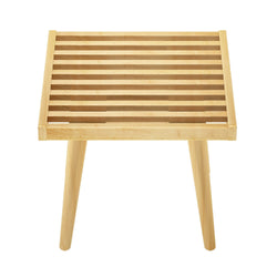184300-001 : Accessories Mid-Century Modern Single Bench, Natural
