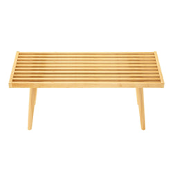 184301-001 : Accessories Mid-Century Modern Twin-Size Bench, Natural
