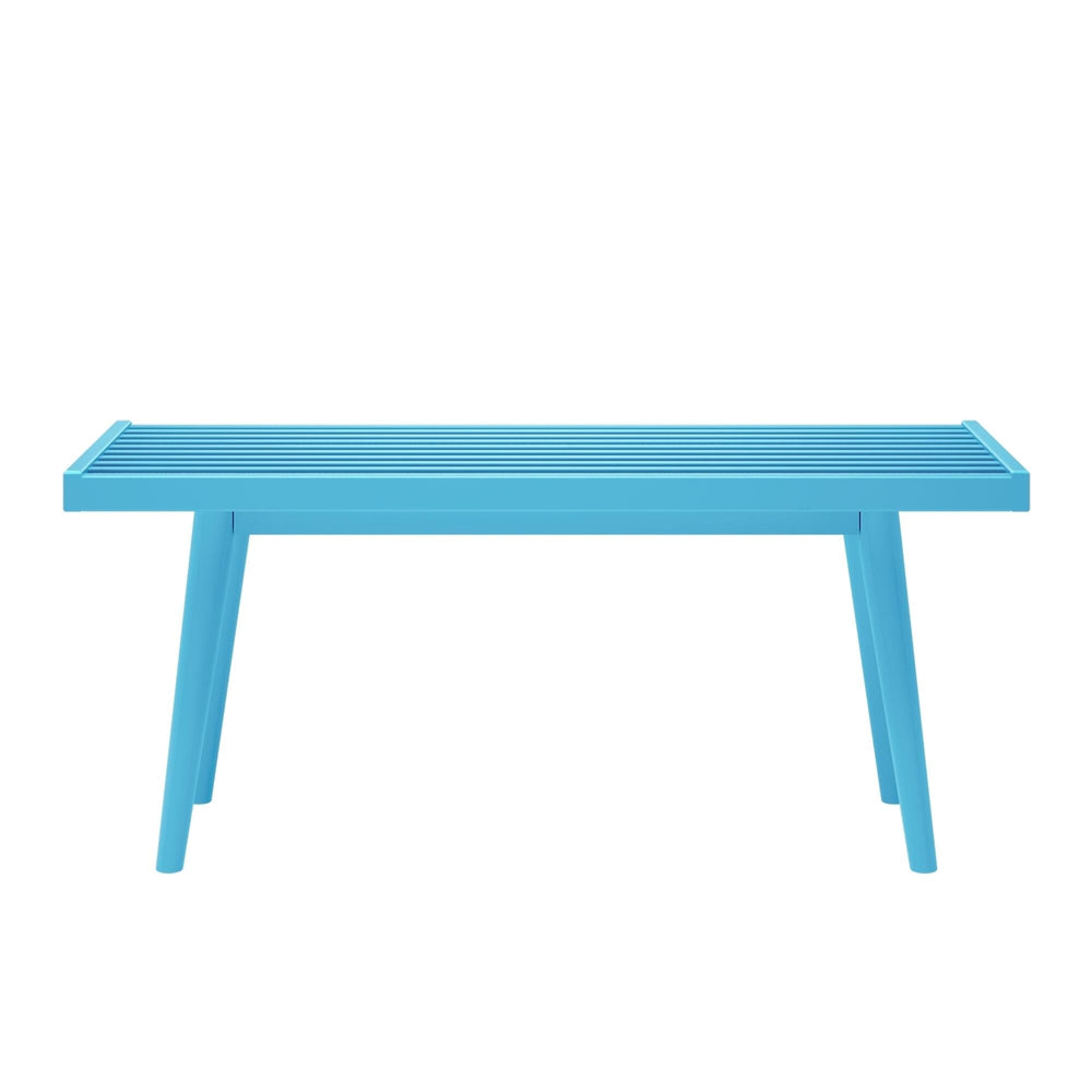 184301-105 : Accessories Mid-Century Modern Twin-Size Bench, Teal