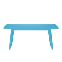 184301-105 : Accessories Mid-Century Modern Twin-Size Bench, Teal