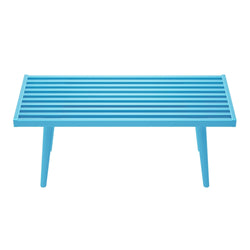 184301-105 : Accessories Mid-Century Modern Twin-Size Bench, Teal