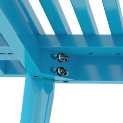 184301-105 : Accessories Mid-Century Modern Twin-Size Bench, Teal