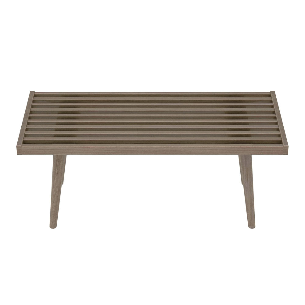 184301-151 : Accessories Mid-Century Modern Twin-Size Bench, Clay