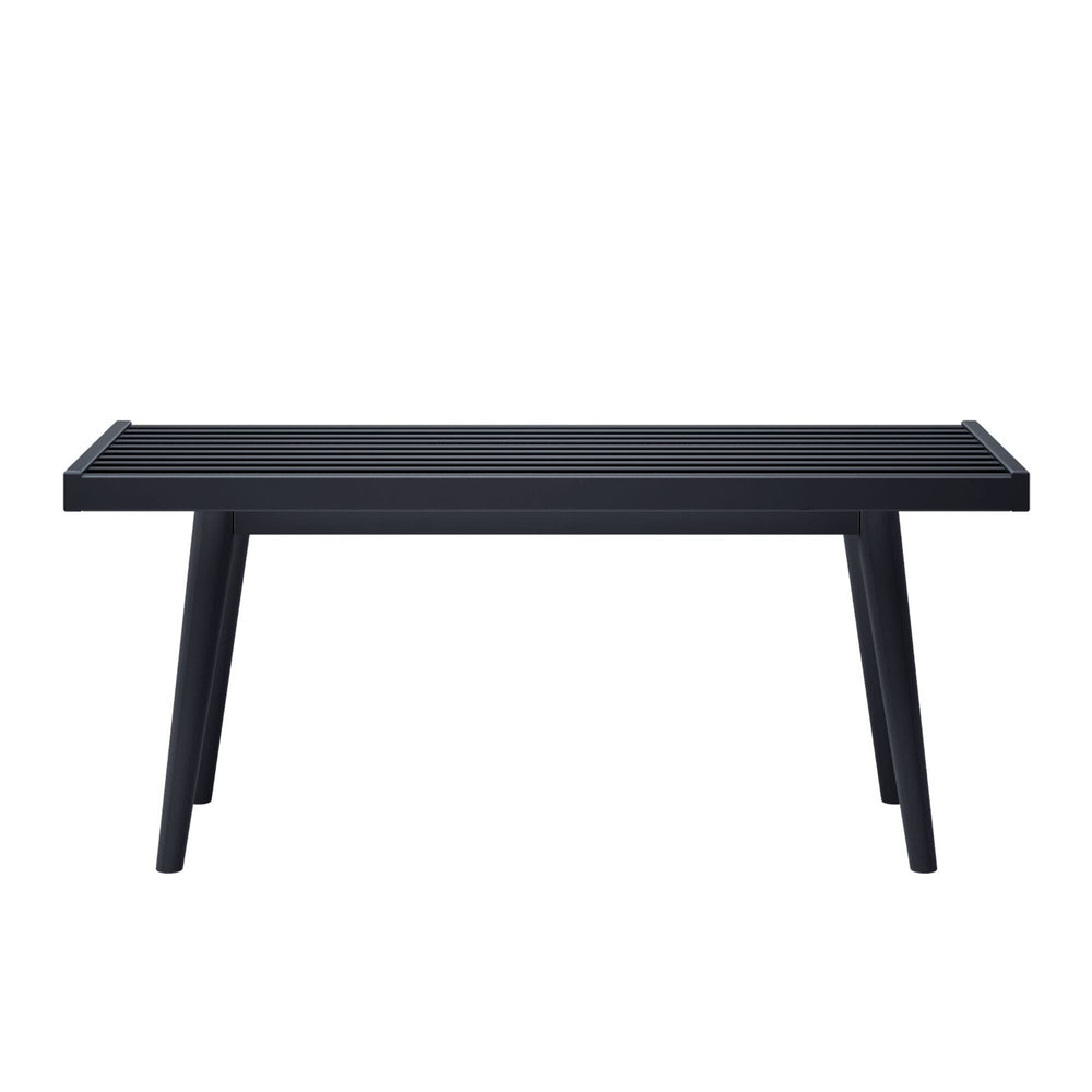 184301-170 : Accessories Mid-Century Modern Twin-Size Bench, Black