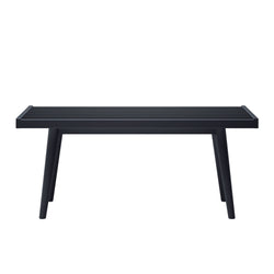 184301-170 : Accessories Mid-Century Modern Twin-Size Bench, Black