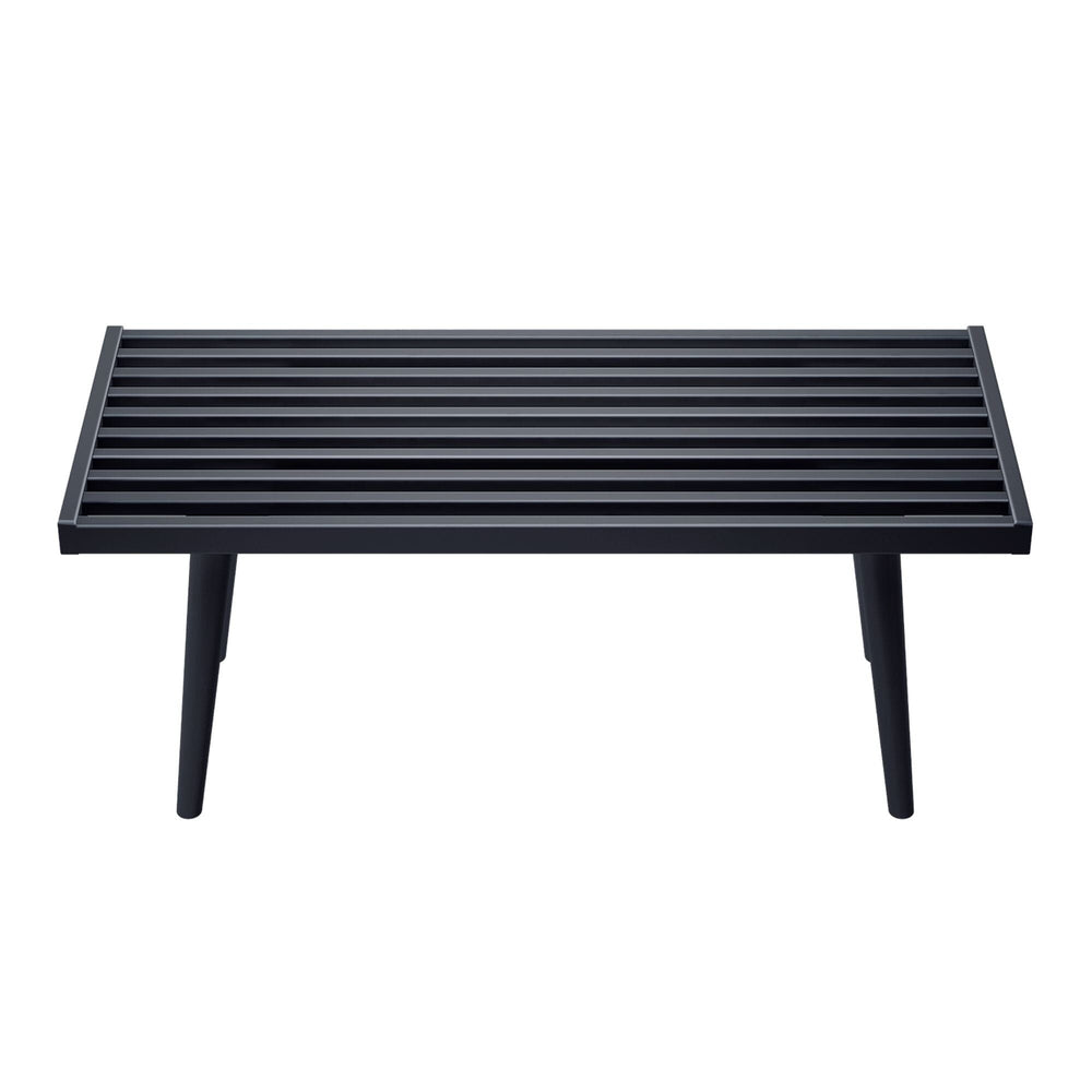 184301-170 : Accessories Mid-Century Modern Twin-Size Bench, Black