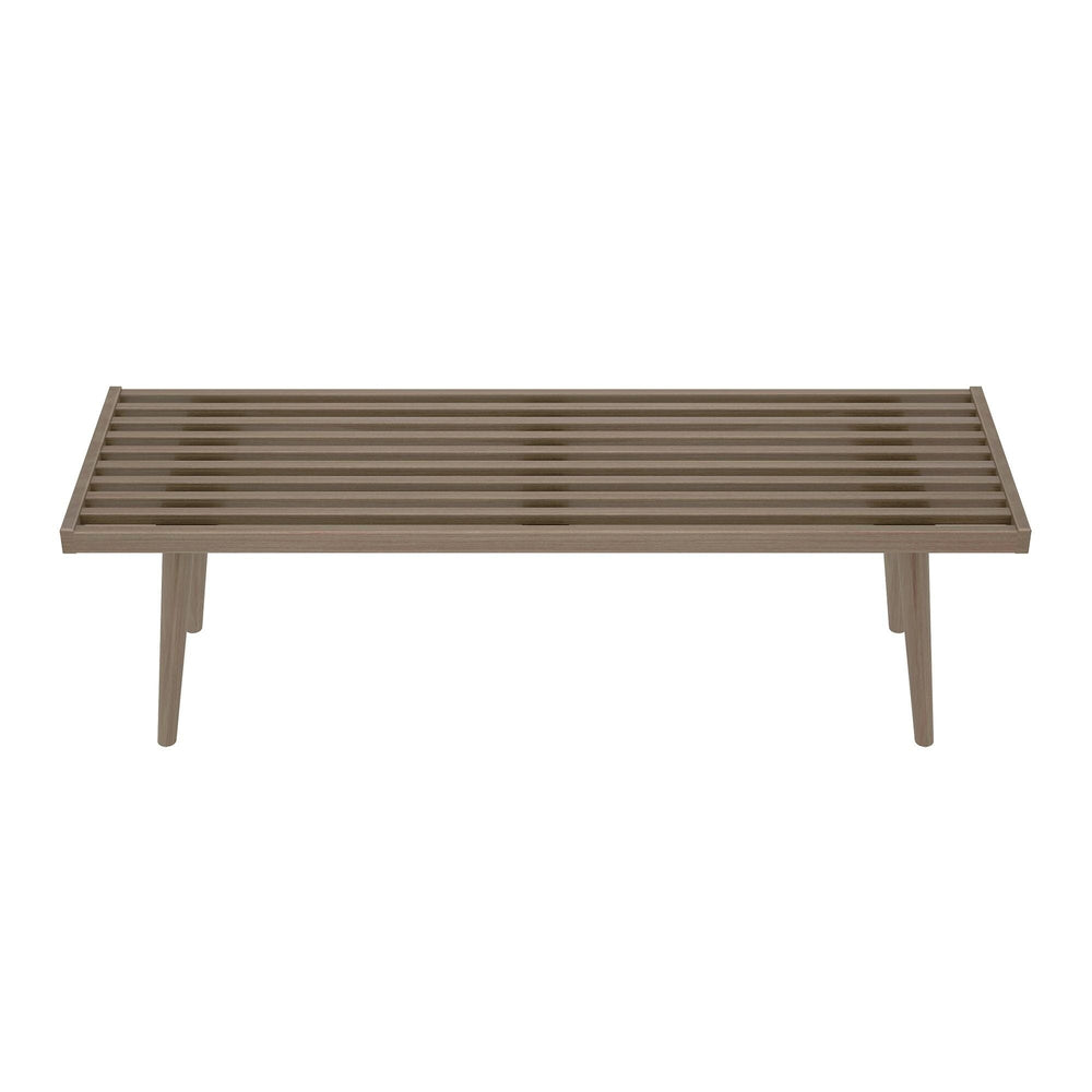 184302-151 : Accessories Mid-Century Modern Full-Size Bench, Clay