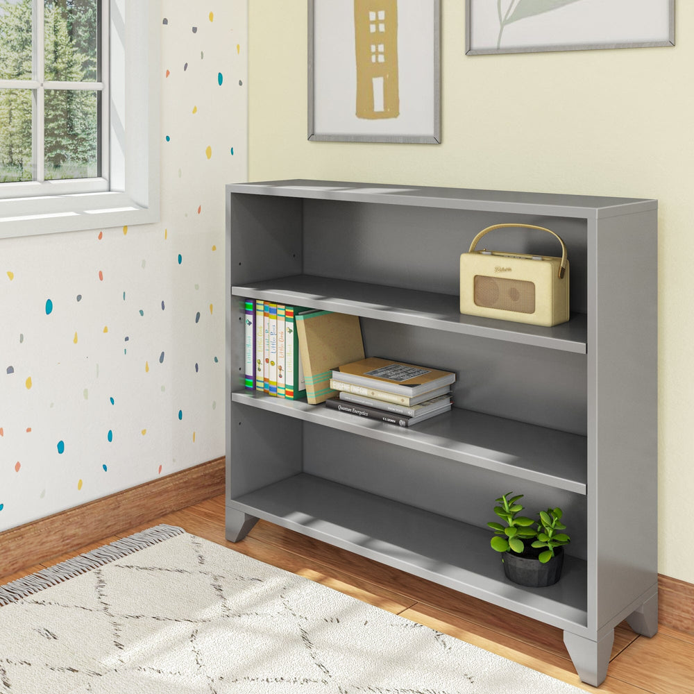 184720-121 : Furniture Classic 3-Shelf Bookcase, Grey