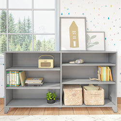 184760-121 : Furniture Classic 6-Shelf Bookcase, Grey