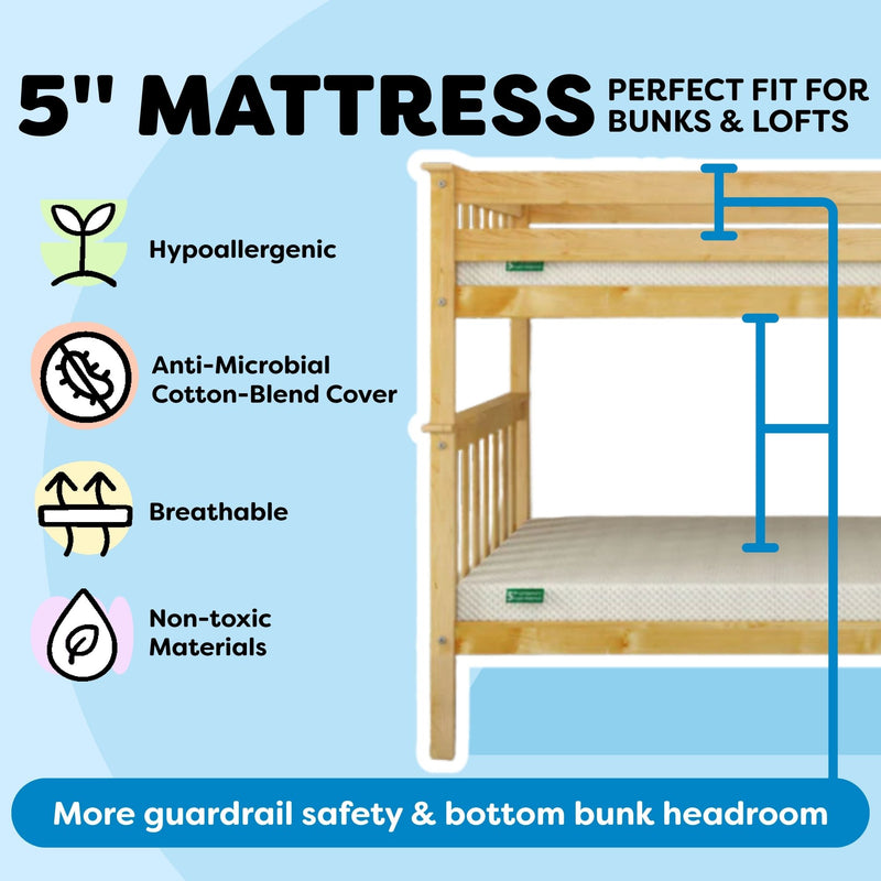 Twin Loft Bed With Wraparound Desk & Shelves