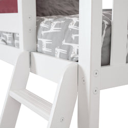 185233-002 : Bunk Beds Twin Triple Bunk, White