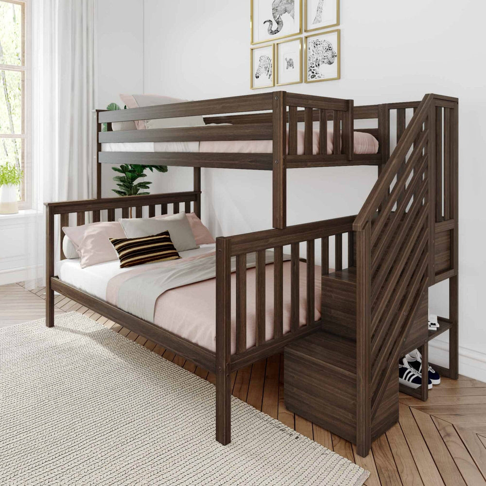 Twin Over Full Bunk Bed With Stairs – Max And Lily