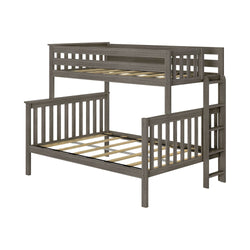 185335-151 : Bunk Beds Twin over Full Bunk Bed with Ladder on End, Clay