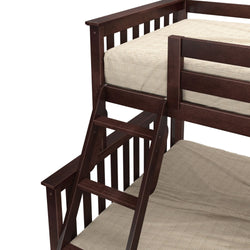 186231-005 : Bunk Beds Twin Over Full Bunk Bed With Trundle, Espresso