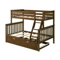 186231-008 : Bunk Beds Classic Twin over Full Bunk Bed with Trundle, Walnut
