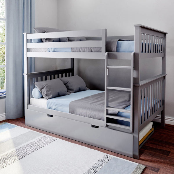 Max and Lily - Kid's Full Size Bunk Bed with Trundle