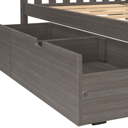 187205-151 : Bunk Beds Twin over Twin Staircase Bunk with Storage Drawers, Clay