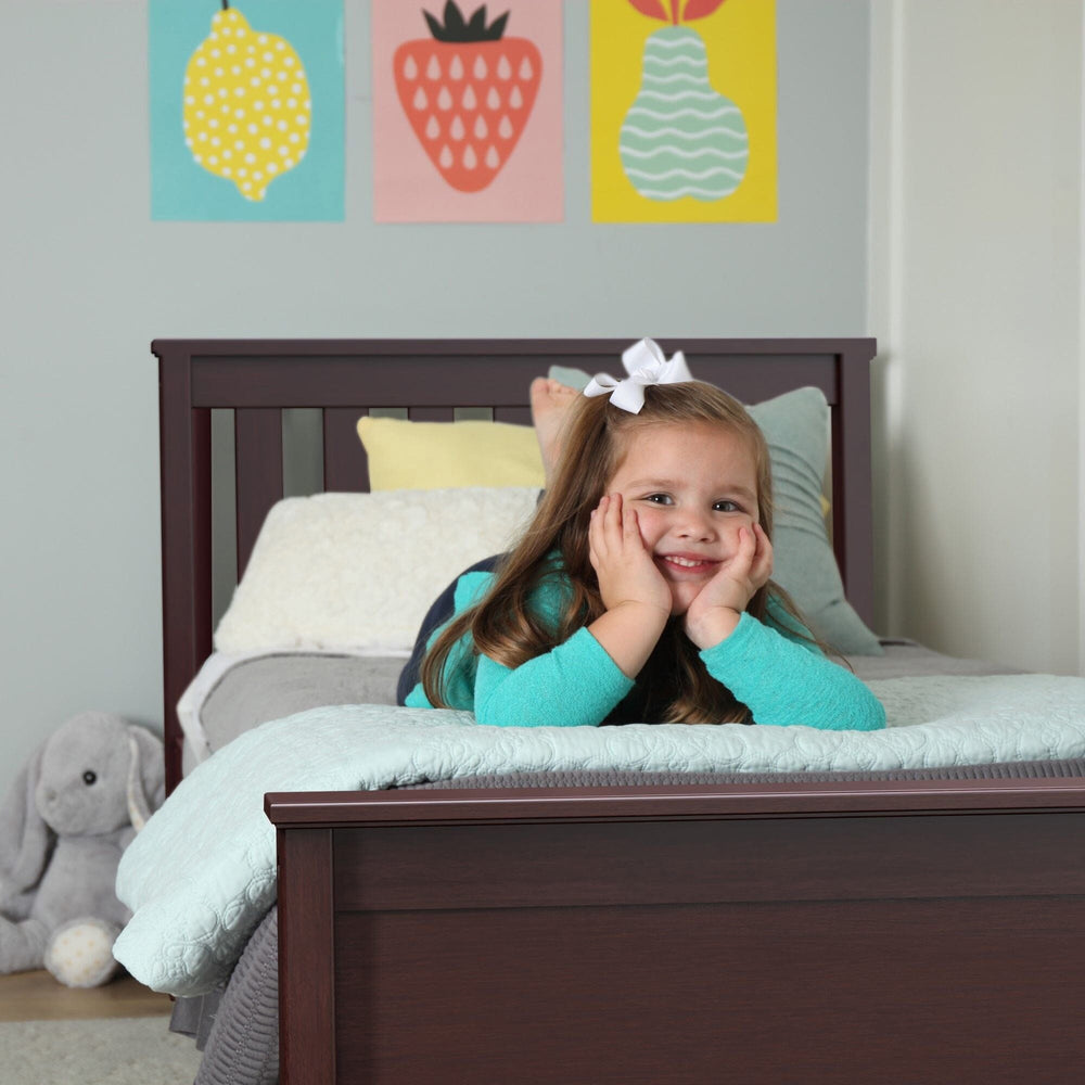 187210-005 : Kids Beds Twin-Size Platform Bed with Underbed Storage Drawers, Espresso