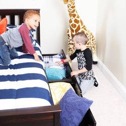 187210-005 : Kids Beds Twin-Size Platform Bed with Underbed Storage Drawers, Espresso