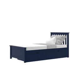 187210-131 : Kids Beds Twin-Size Platform Bed with Underbed Storage Drawers, Blue