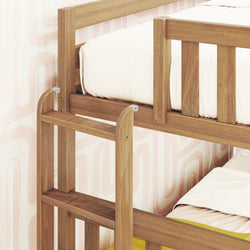 187335-007 : Bunk Beds Twin Over Full Bunk Bed With Ladder on End & Storage Drawers, Pecan